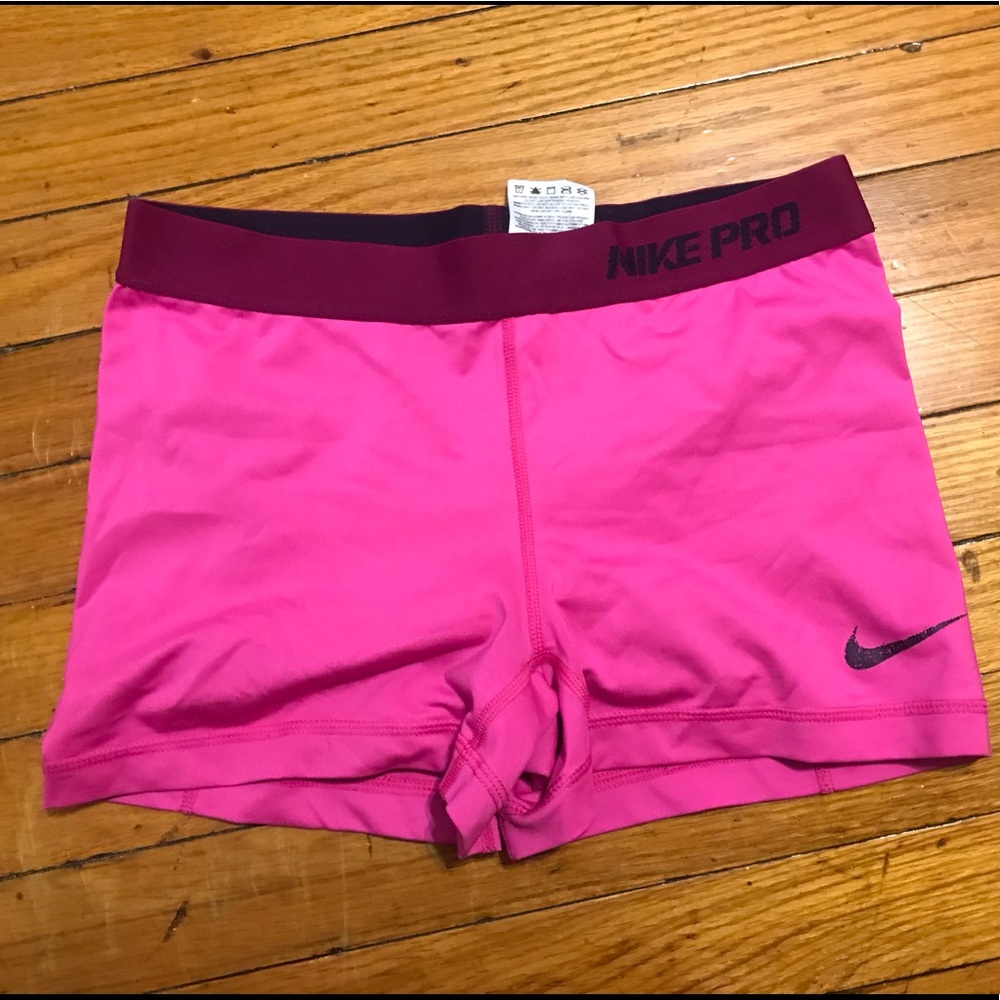 Pink Nike Pro Spandex